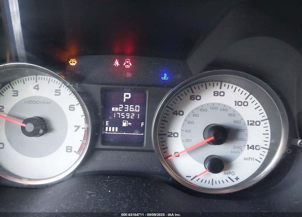 2012 SUBARU IMPREZA VIN: JF1GPAR67CH240276