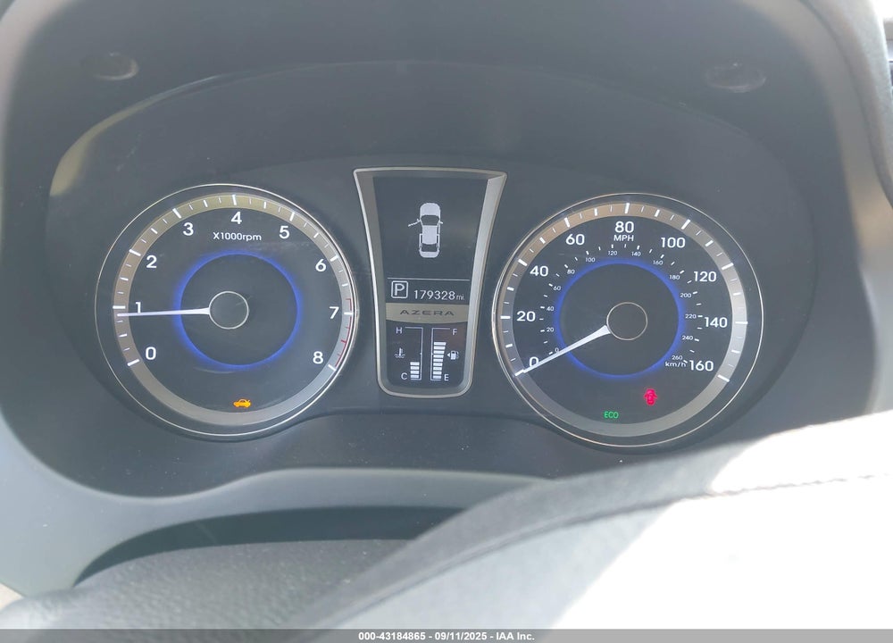 2013 HYUNDAI AZERA VIN: KMHFH4JG2DA281607