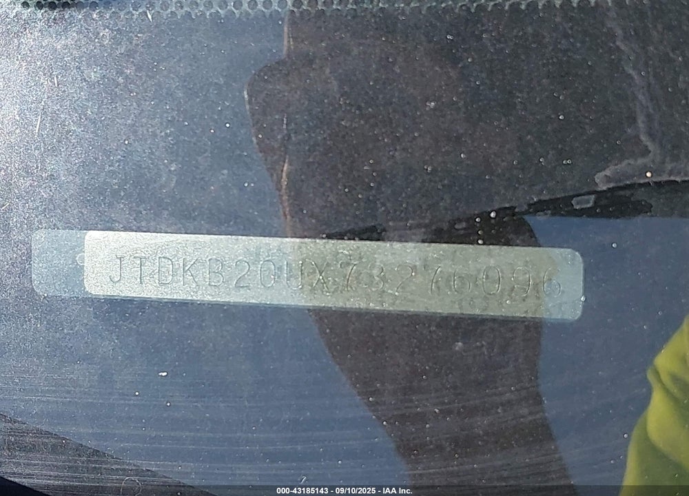 2007 TOYOTA PRIUS VIN: JTDKB20UX73276096