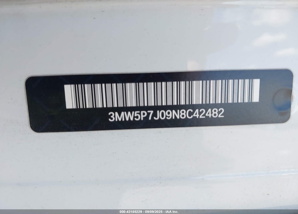 2022 BMW 3 SERIES 330E VIN: 3MW5P7J09N8C42482