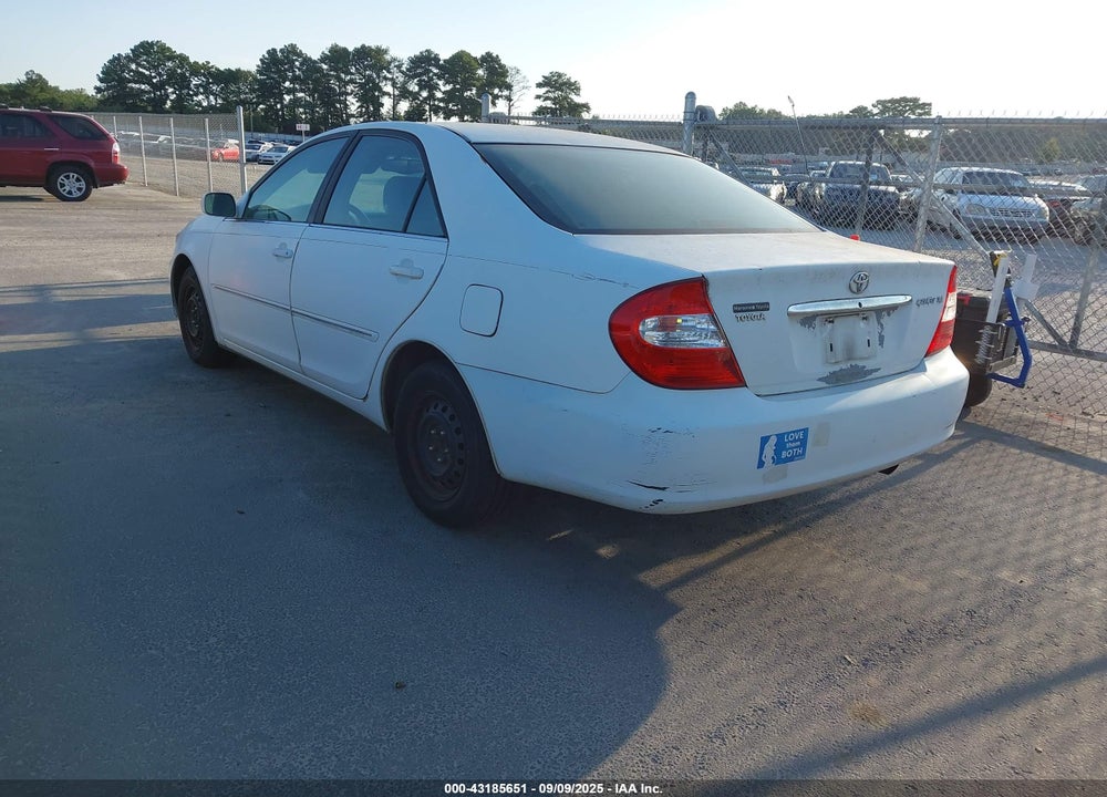 2003 TOYOTA CAMRY XLE VIN: 4T1BE30K93U222624