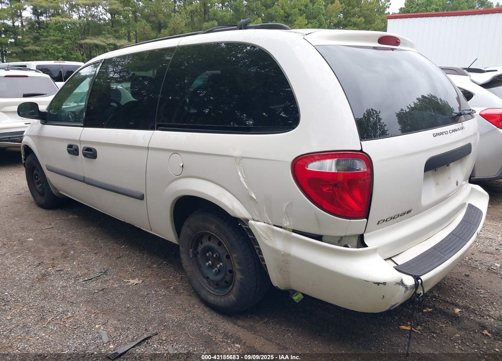 2007 DODGE GRAND CARAVAN SE VIN: 1D4GP24R57B138181