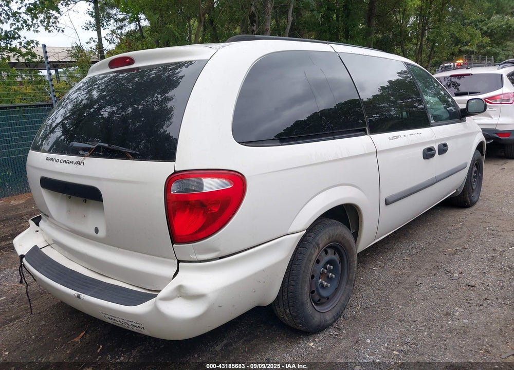 2007 DODGE GRAND CARAVAN SE VIN: 1D4GP24R57B138181