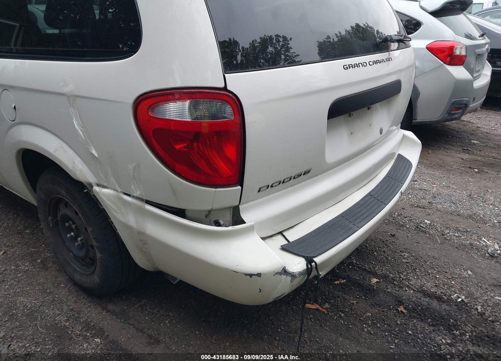 2007 DODGE GRAND CARAVAN SE VIN: 1D4GP24R57B138181