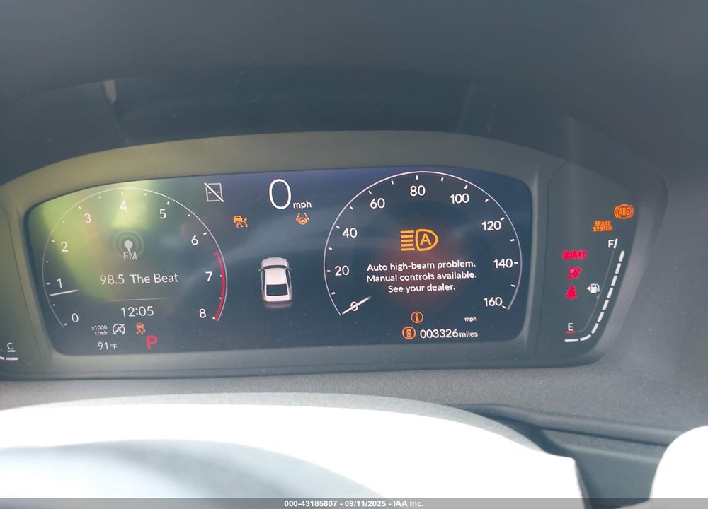 2025 HONDA ACCORD SE VIN: 1HGCY1F44SA017405