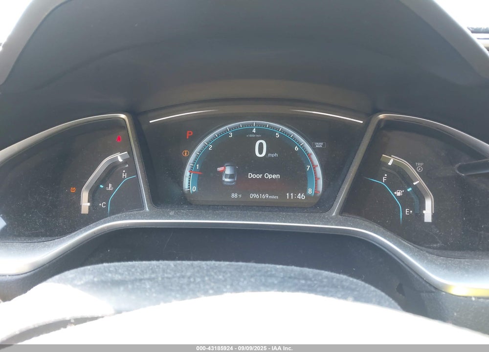 2016 HONDA CIVIC VIN: 19XFC1F38GE026288