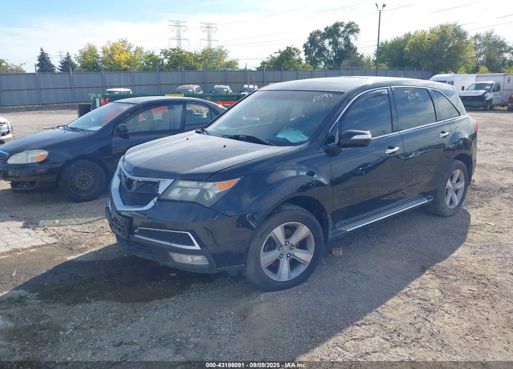 2011 ACURA MDX VIN: 2HNYD2H47BH543364