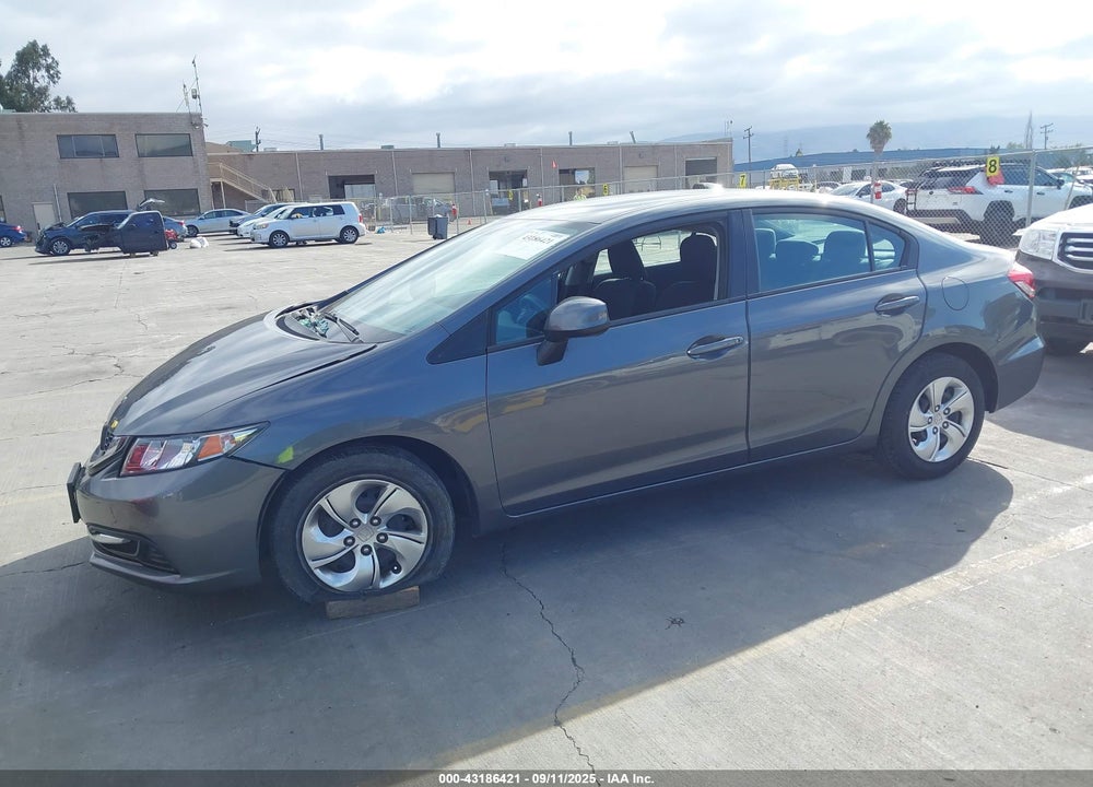 2013 HONDA CIVIC LX VIN: 19XFB2F5XDE278761
