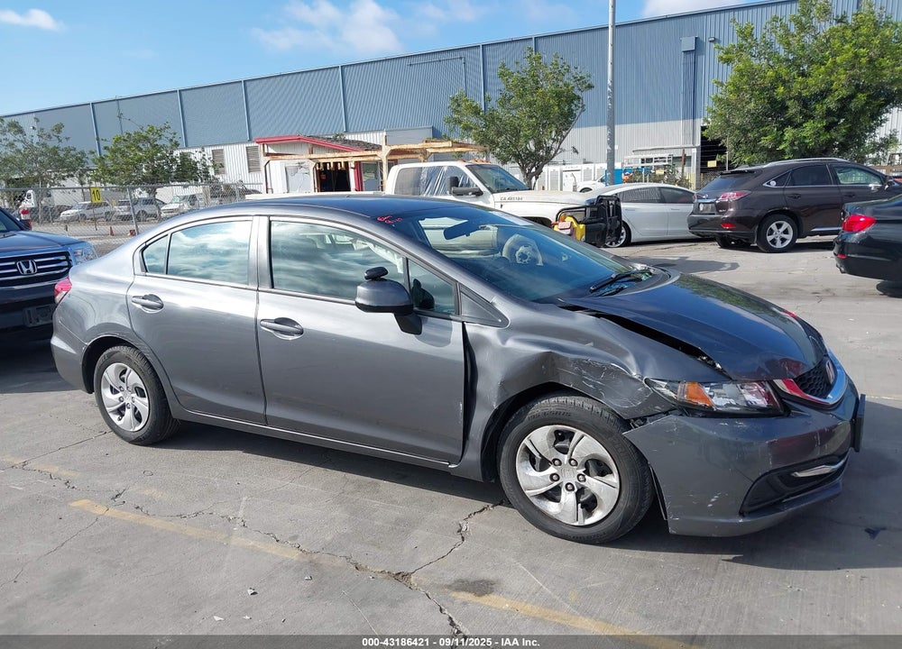 2013 HONDA CIVIC LX VIN: 19XFB2F5XDE278761