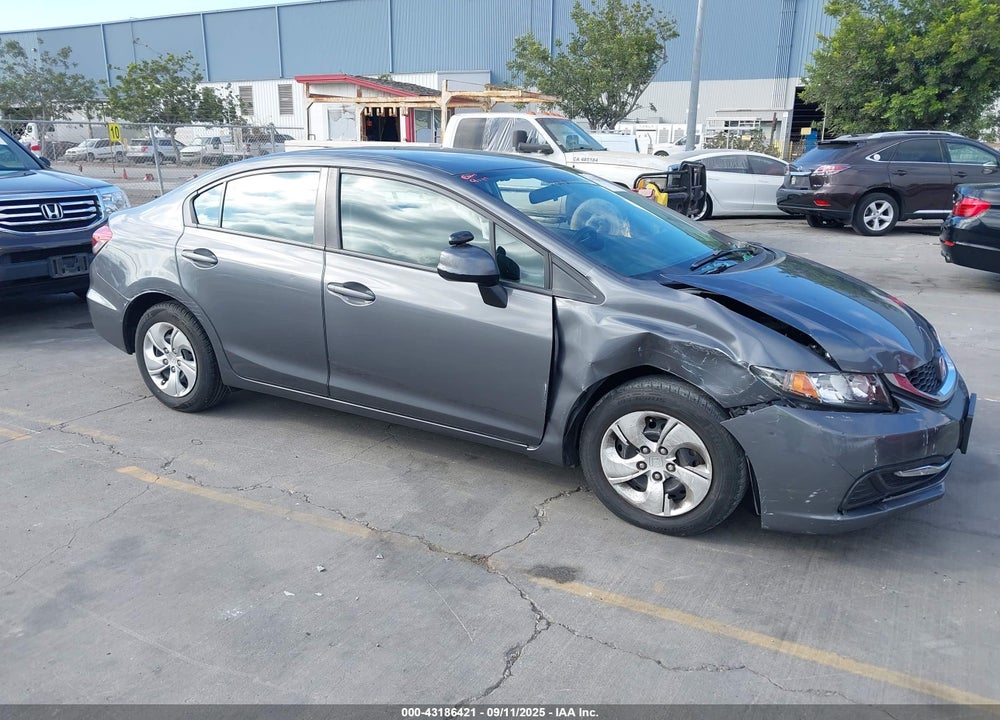 2013 HONDA CIVIC LX VIN: 19XFB2F5XDE278761