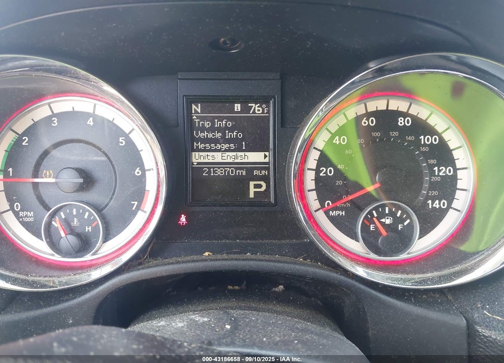 2013 DODGE DURANGO SXT VIN: 1C4RDHAG5DC683310