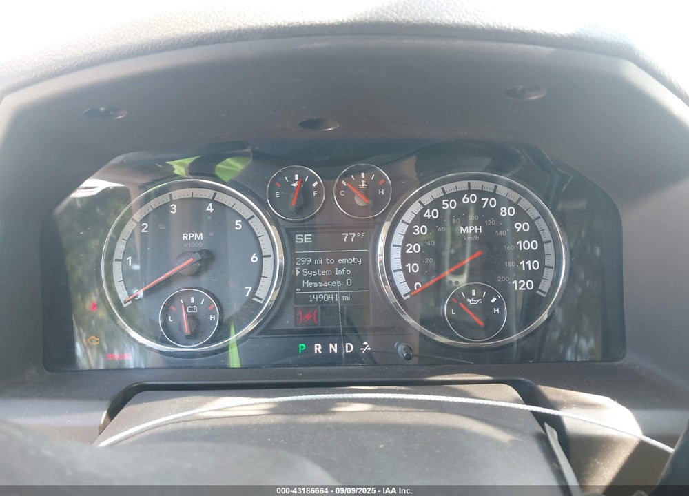 2009 DODGE RAM 1500 SLT/SPORT/TRX VIN: 1D3HV18P49S804631