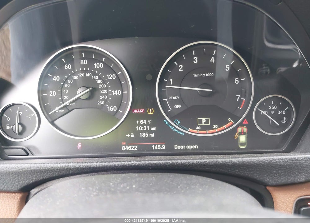 2014 BMW 3 SERIES VIN: WBA3B3G55ENR84666