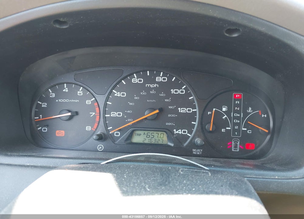 2000 HONDA ODYSSEY EX VIN: 2HKRL1866YH595948