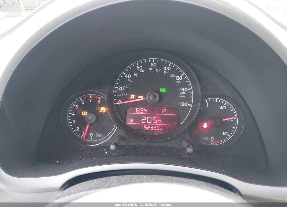 2012 VOLKSWAGEN BEETLE VIN: 3VWJP7ATXCM628289