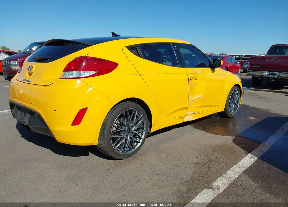 2014 HYUNDAI VELOSTER BASE W/BLACK VIN: KMHTC6AD8EU182812