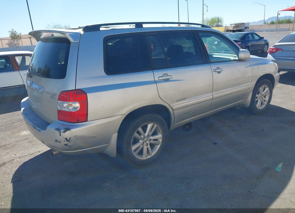 2006 TOYOTA HIGHLANDER HYBRID LIMITED V6 VIN: JTEEW21A260033058