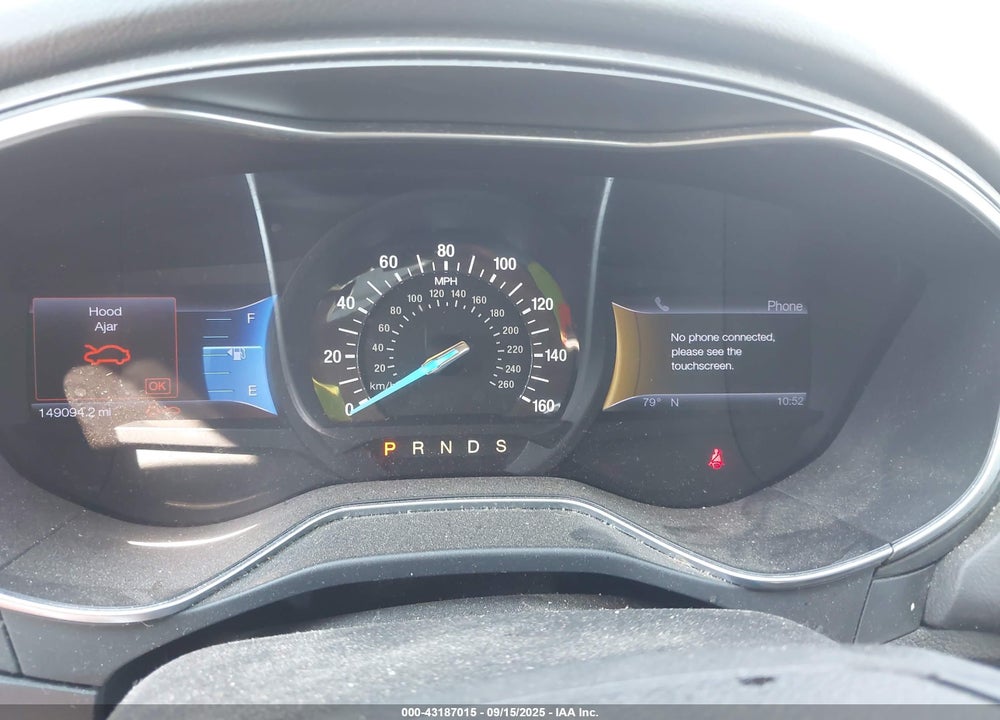 2013 FORD FUSION VIN: 3FA6P0K9XDR133264