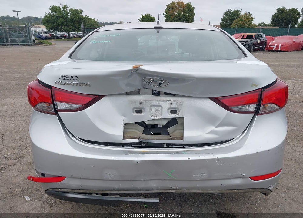2016 HYUNDAI ELANTRA VALUE EDITION VIN: KMHDH4AE6GU520651