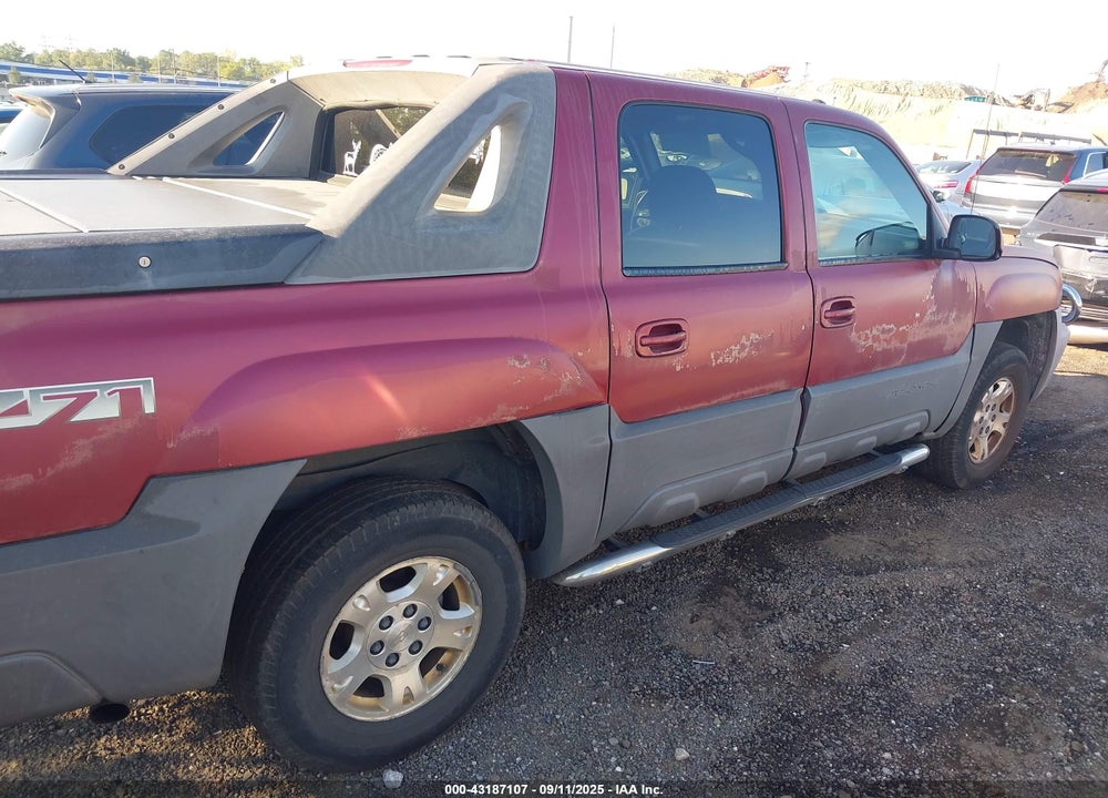 2004 CHEVROLET AVALANCHE K1500 VIN: 3GNEK12T04G288785