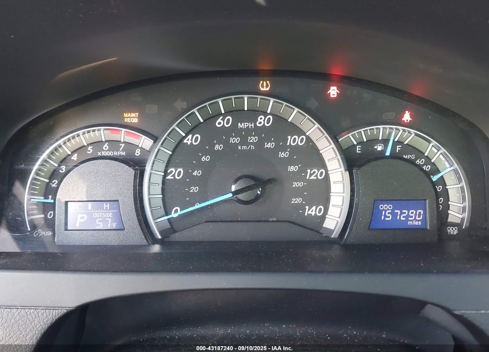 2012 TOYOTA CAMRY SE VIN: 4T1BF1FK9CU627519
