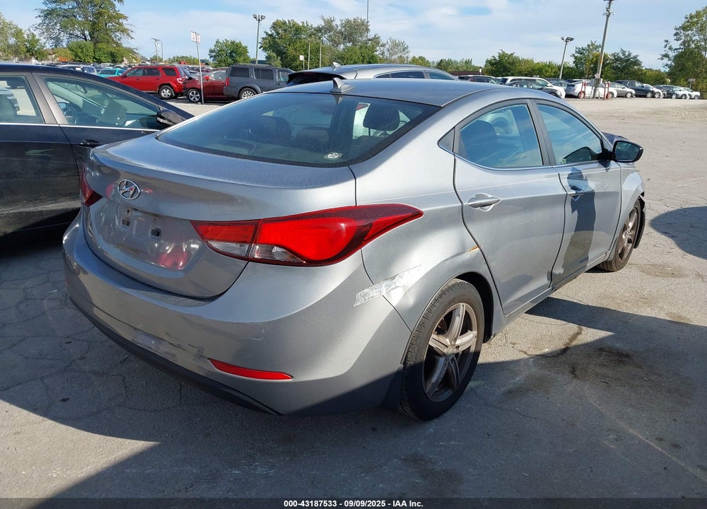 2016 HYUNDAI ELANTRA VIN: KMHDH4AE7GU486929