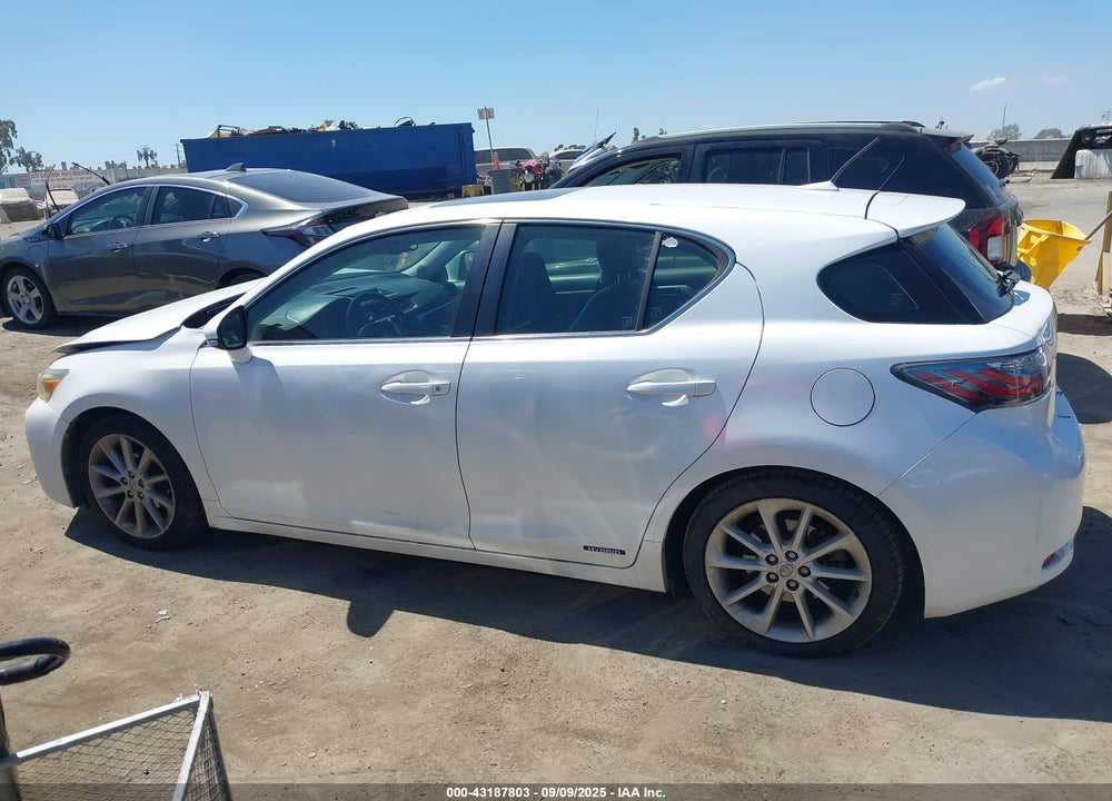 2012 LEXUS CT 200H VIN: JTHKD5BH0C2116545