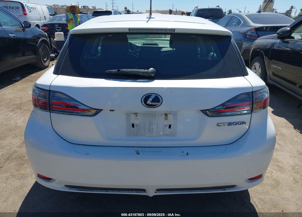 2012 LEXUS CT 200H VIN: JTHKD5BH0C2116545