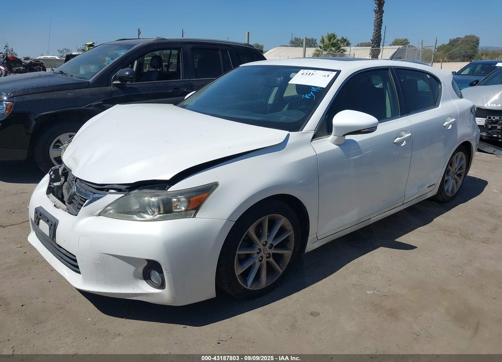 2012 LEXUS CT 200H VIN: JTHKD5BH0C2116545
