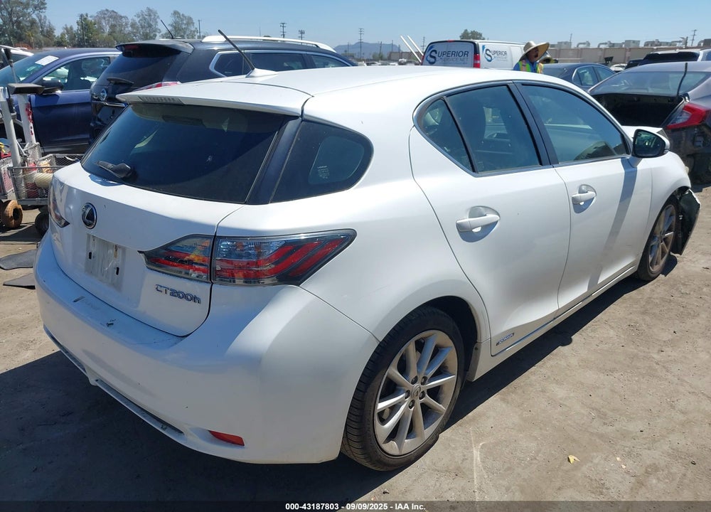 2012 LEXUS CT 200H VIN: JTHKD5BH0C2116545