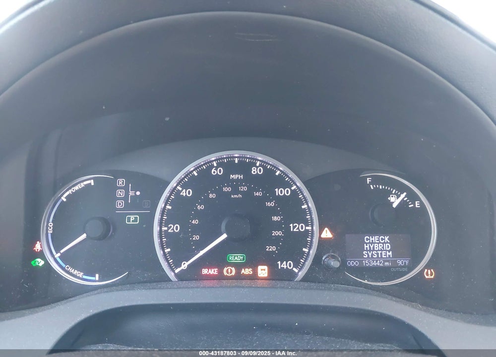 2012 LEXUS CT 200H VIN: JTHKD5BH0C2116545