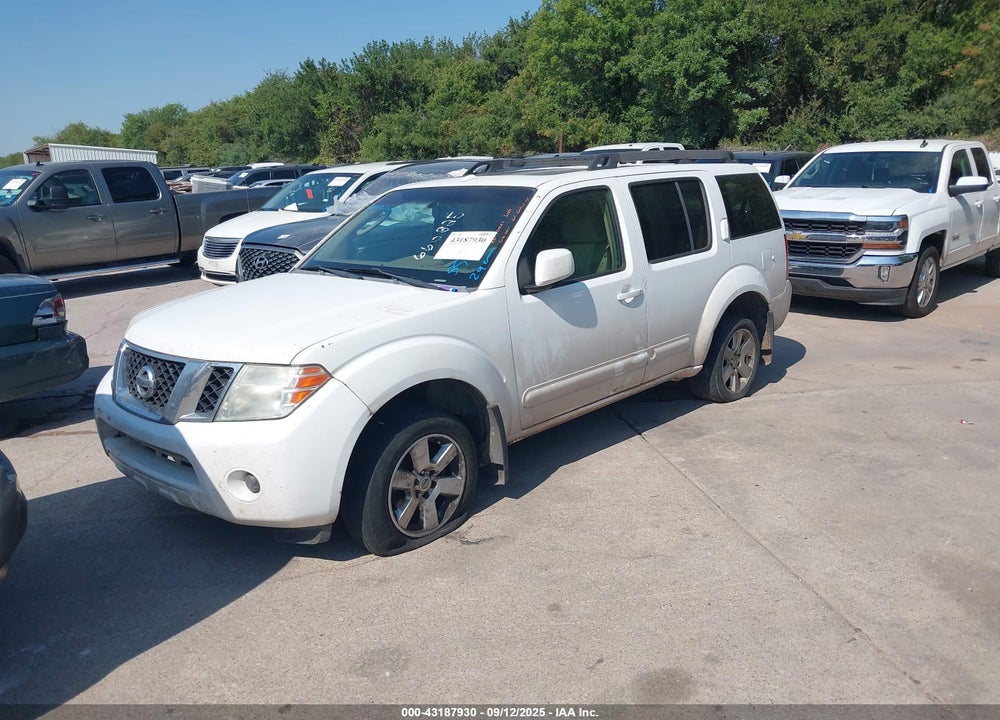 2008 NISSAN PATHFINDER SE VIN: 5N1AR18U78C660825