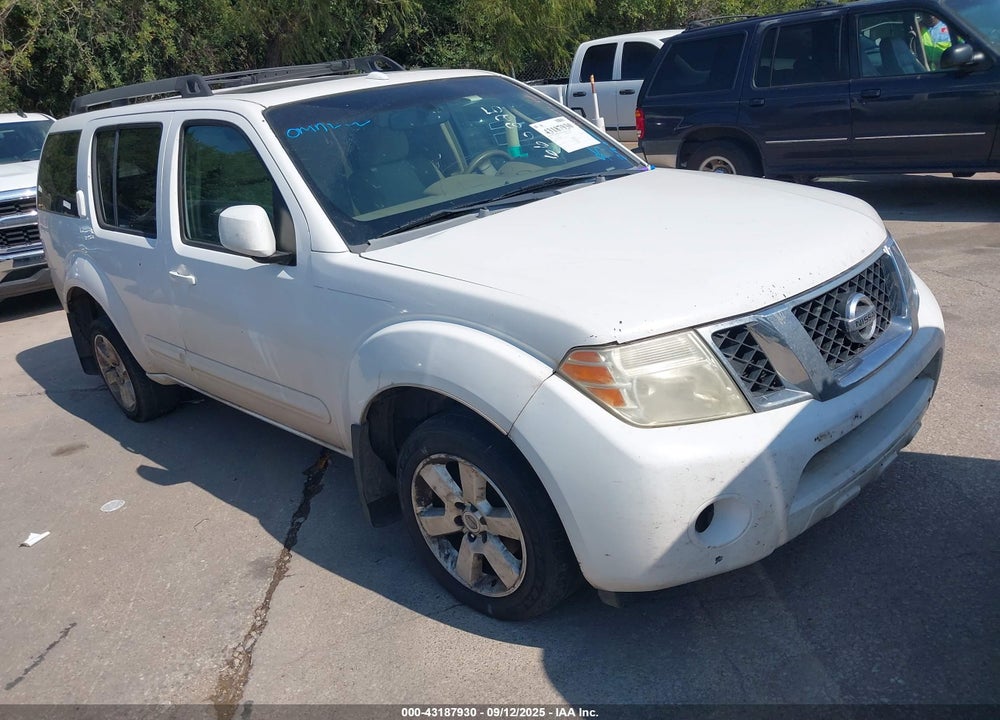 2008 NISSAN PATHFINDER SE VIN: 5N1AR18U78C660825