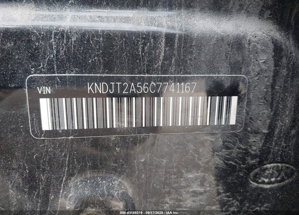 2012 KIA SOUL VIN: KNDJT2A56C7741167