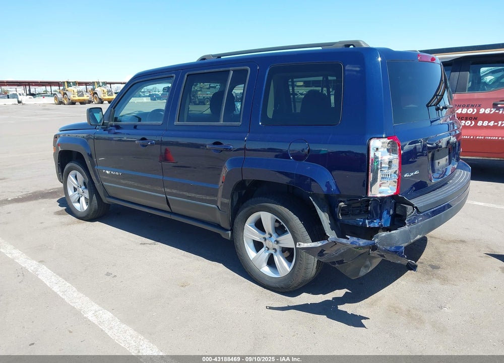 2012 JEEP PATRIOT VIN: 1C4NJRFB2CD625657