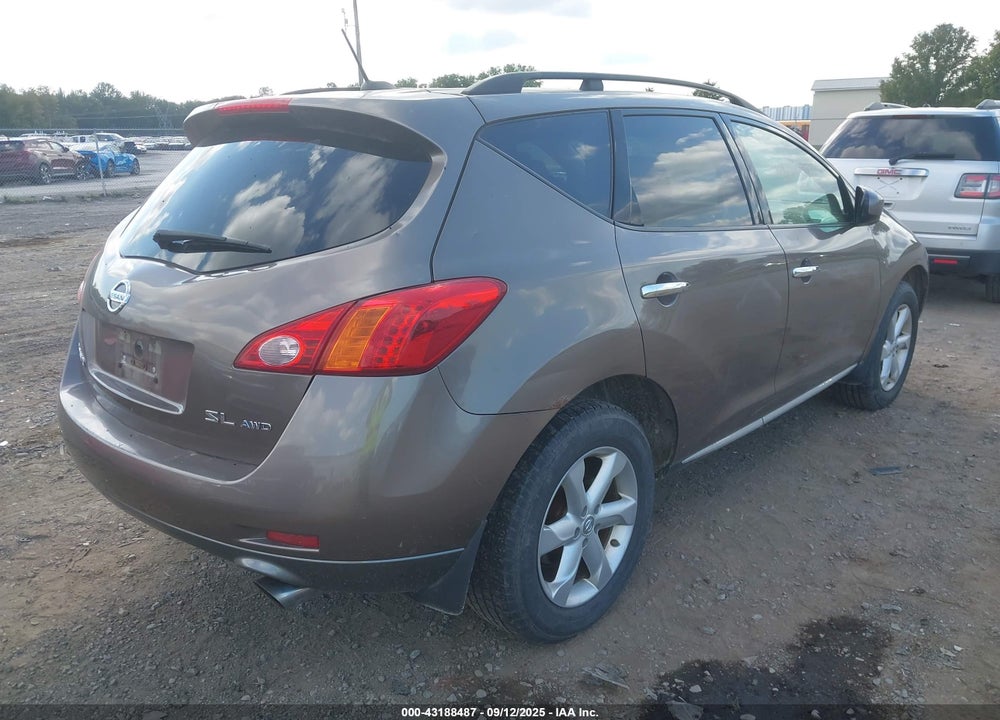 2010 NISSAN MURANO VIN: JN8AZ1MW5AW108535