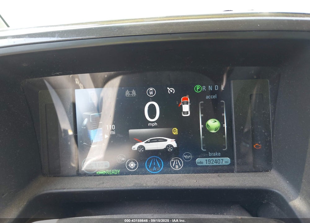 2013 CHEVROLET VOLT VIN: 1G1RB6E43DU109043