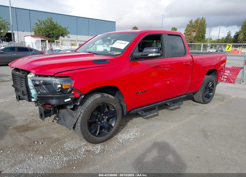 2022 RAM 1500 BIG HORN 4X2 6'4 BOX VIN: 1C6RREBG3NN350311