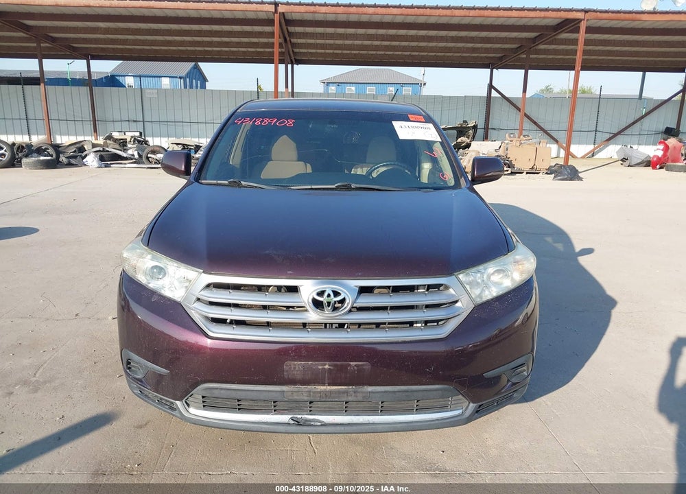 2013 TOYOTA HIGHLANDER VIN: 5TDZA3EH2DS036117