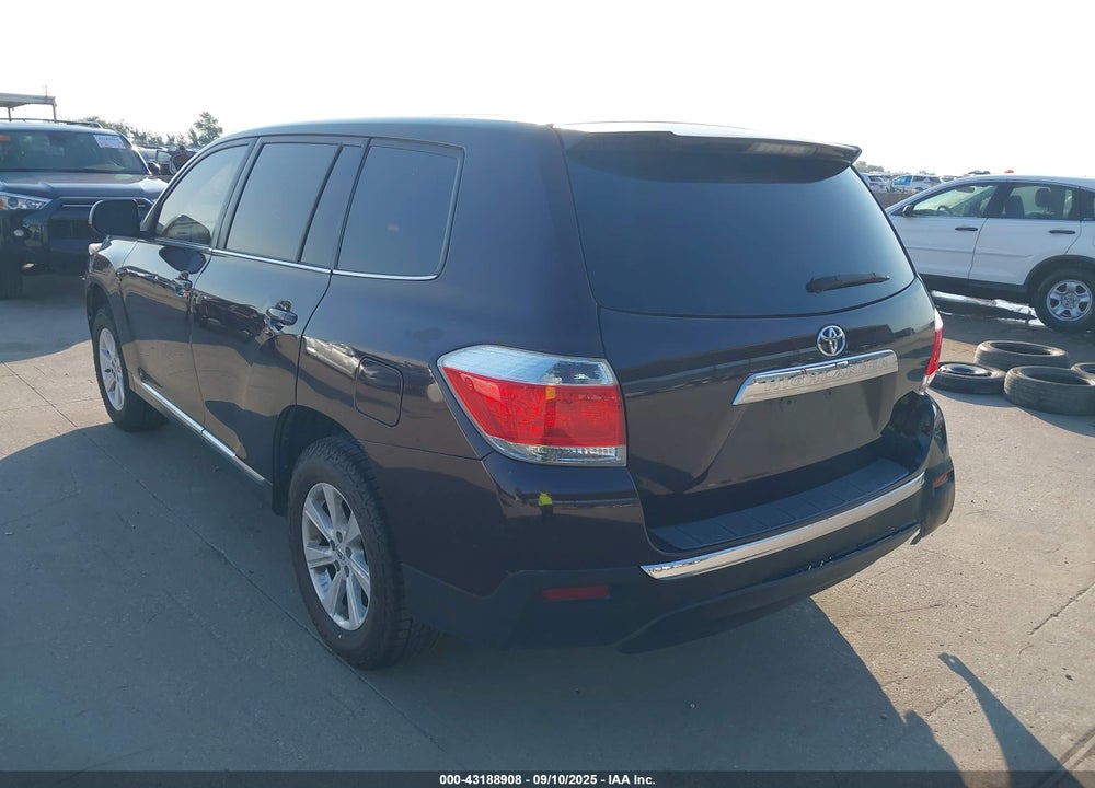 2013 TOYOTA HIGHLANDER VIN: 5TDZA3EH2DS036117