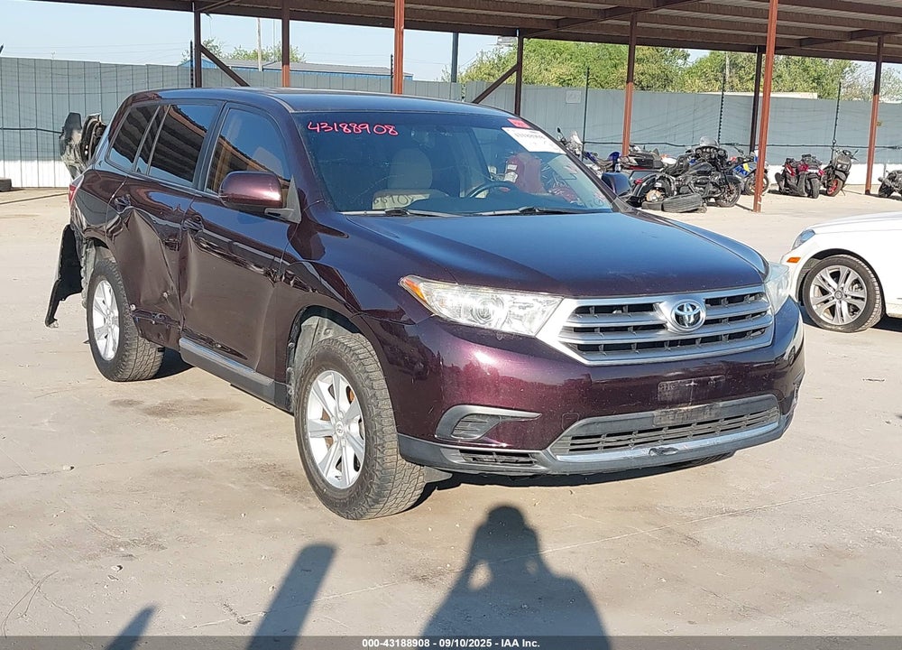 2013 TOYOTA HIGHLANDER VIN: 5TDZA3EH2DS036117