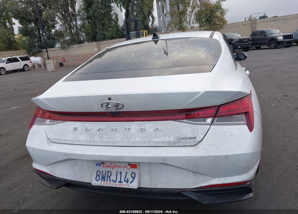 2021 HYUNDAI ELANTRA LIMITED VIN: 5NPLP4AG8MH004821