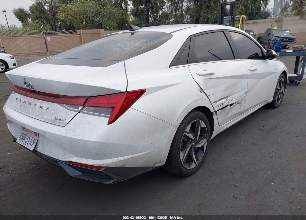 2021 HYUNDAI ELANTRA LIMITED VIN: 5NPLP4AG8MH004821