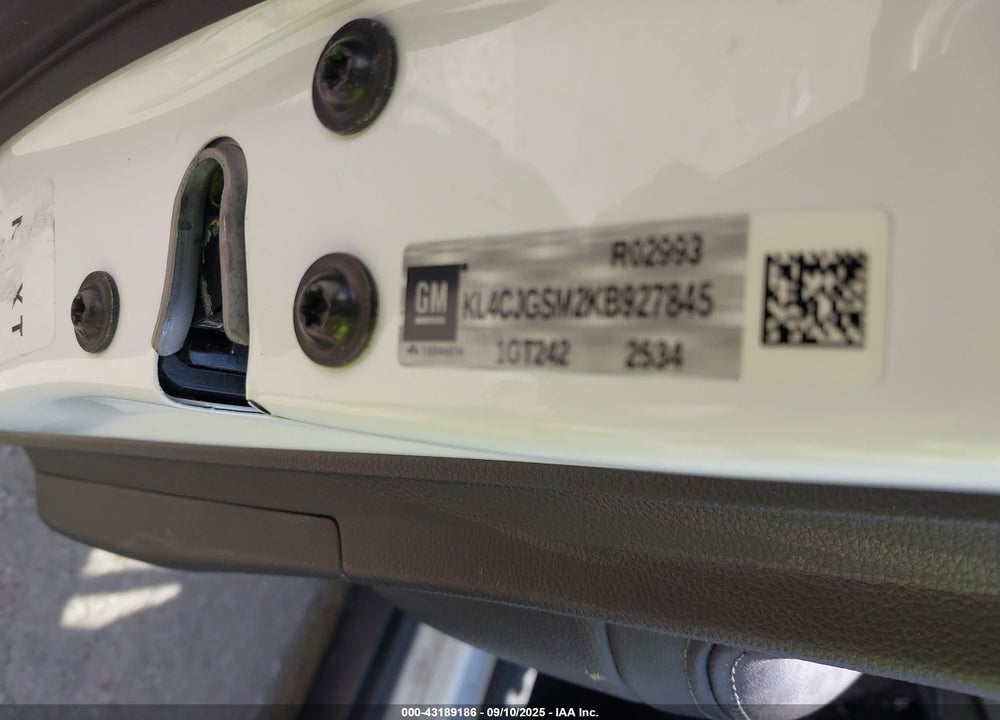 2019 BUICK ENCORE VIN: KL4CJGSM2KB927845