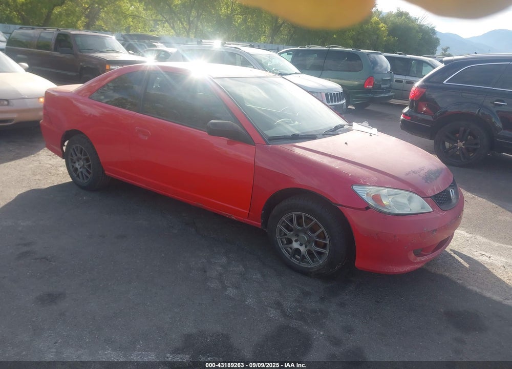 2005 HONDA CIVIC LX VIN: 1HGEM21535L041701