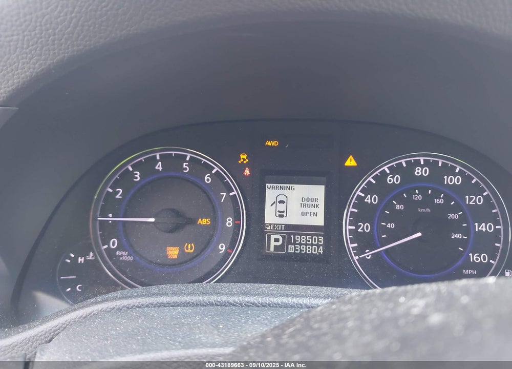 2013 INFINITI G37X VIN: JN1CV6AR3DM750038