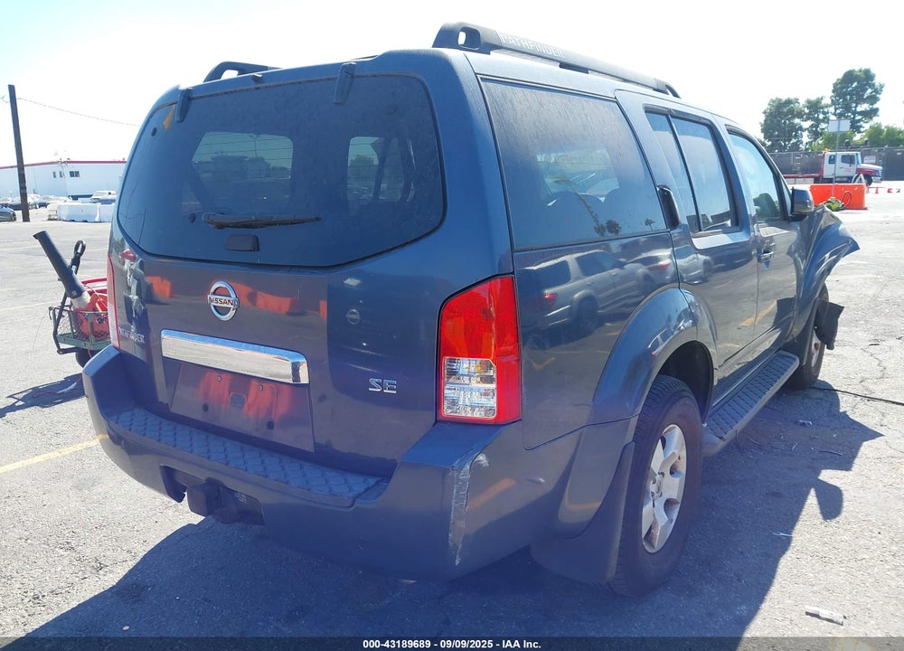 2006 NISSAN PATHFINDER SE VIN: 5N1AR18U36C645199
