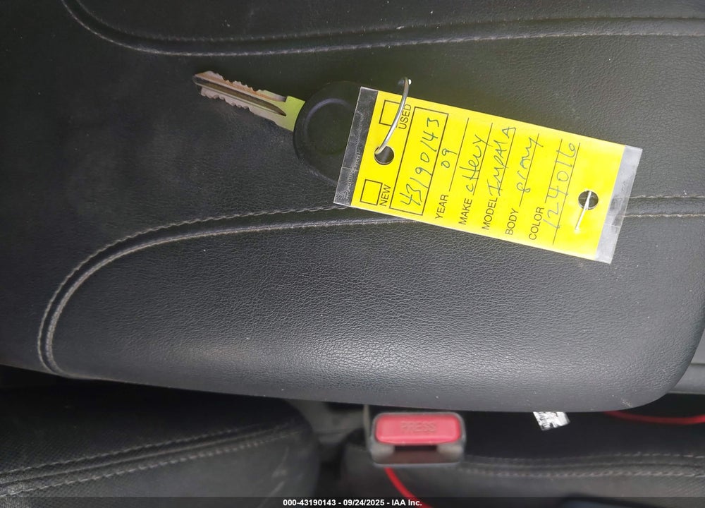 2009 CHEVROLET IMPALA VIN: 2G1WT57K891124016