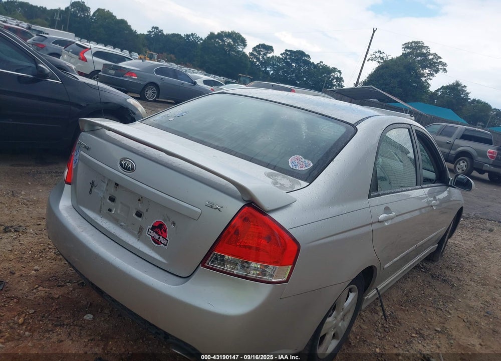 2008 KIA SPECTRA SX VIN: KNAFE121285018857