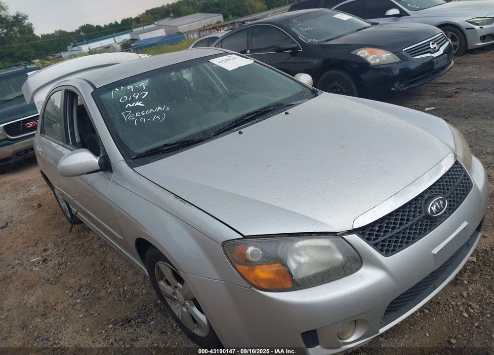 2008 KIA SPECTRA SX VIN: KNAFE121285018857